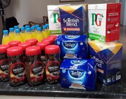 Refreshments for the Support Services during Covid-19 